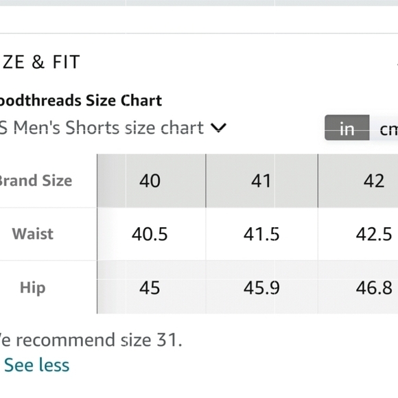 Goodthreads 7" Inseam Flat-Front Stretch Chino Shorts iBlue Camo Stripe Waist 42 - Picture 8 of 8